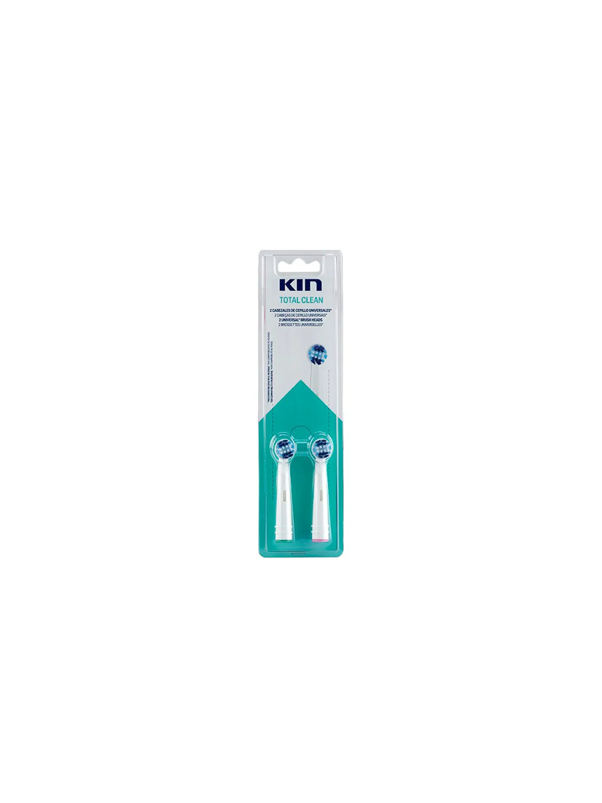 Kin Brosse à Dents Électrique Total Clean - Têtes de Remplacement 2 unités