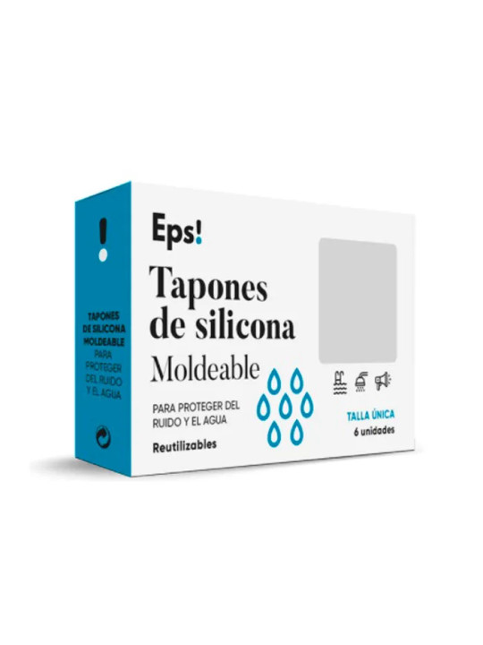 EPS Bouchons d'Oreilles en Silicone Modelable 6 Unités