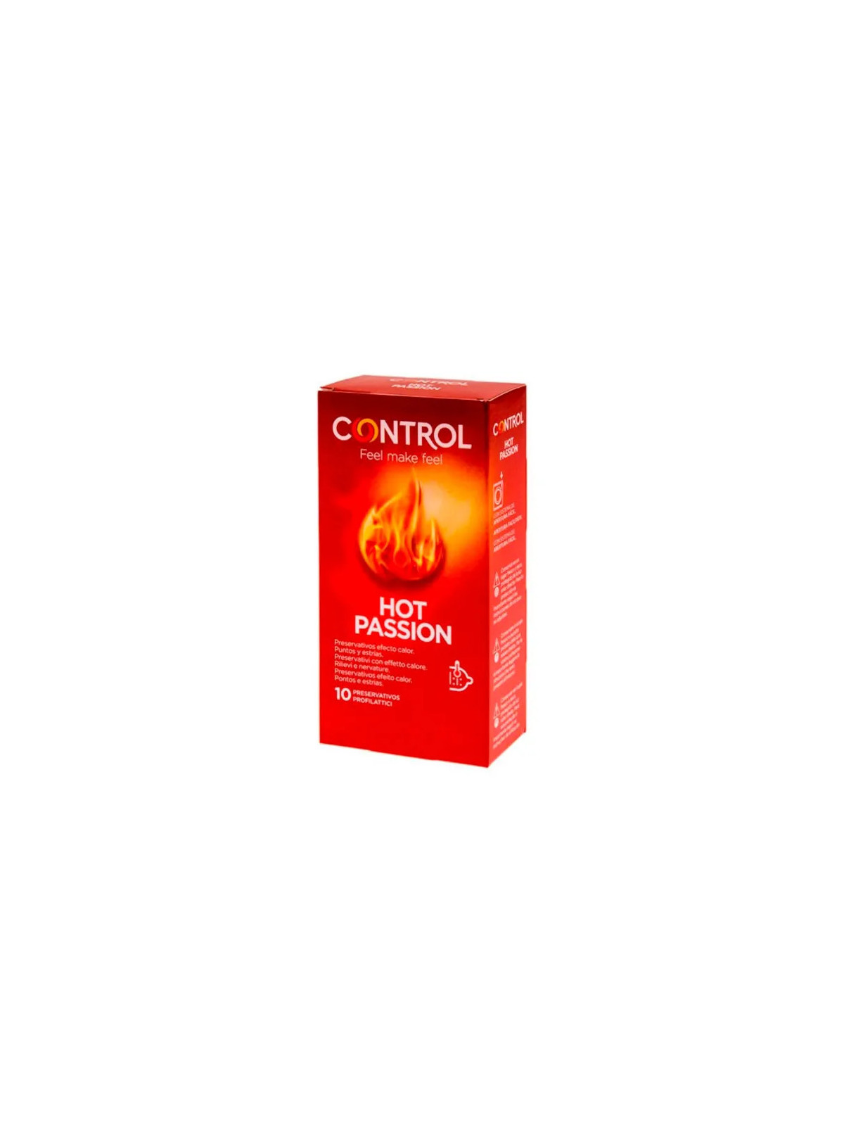 Control Hot Passion Préservatifs Effet Chauffant 10 Unités