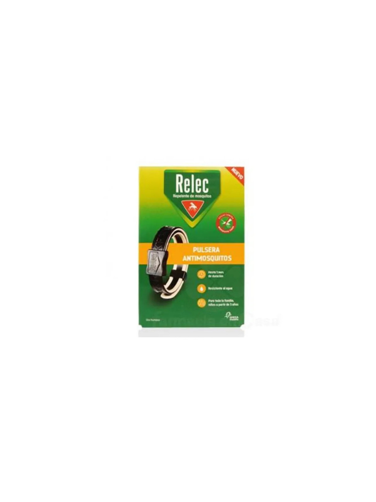 Relec Black Bracelet Anti-Moustiques