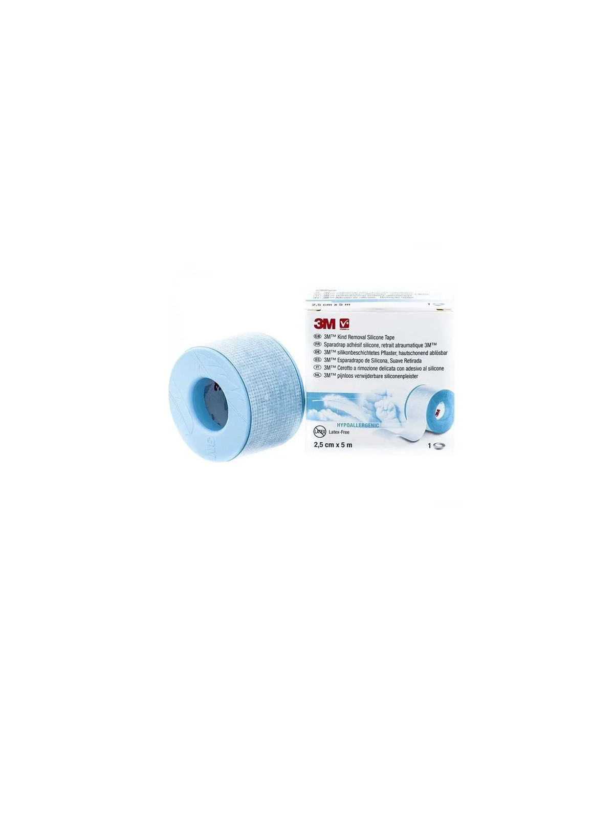3M Hypoaller Sparadrap Silicone 5m x 2,5cm