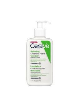 CeraVe Crème Moussante Hydratante pour Peaux Normales à Sèches 236ml