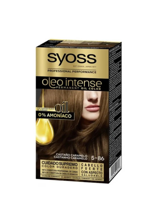 Syoss Oleo Intense Coloration Permanente 5-86 Châtain Caramel