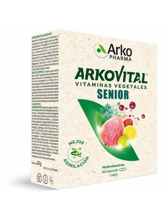 Arkovital Vitamines & Minéraux Senior 50+ 60 Capsules