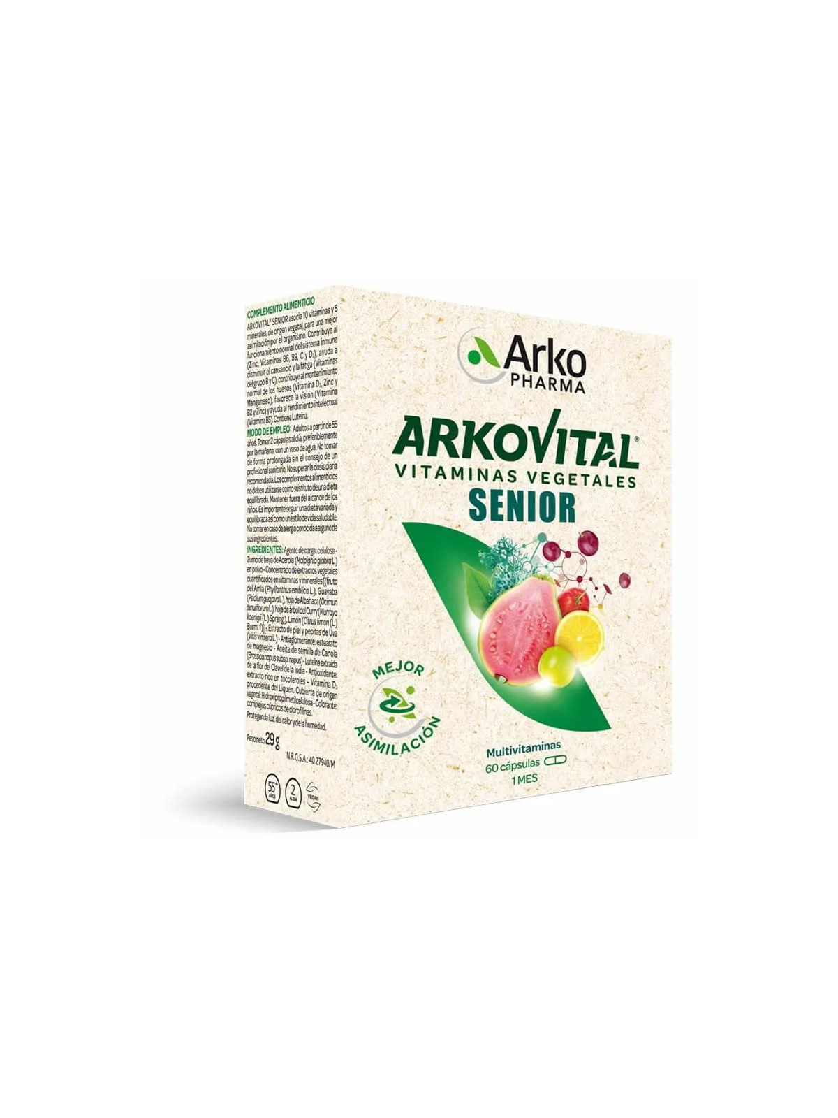 Arkovital Vitamines & Minéraux Senior 50+ 60 Capsules