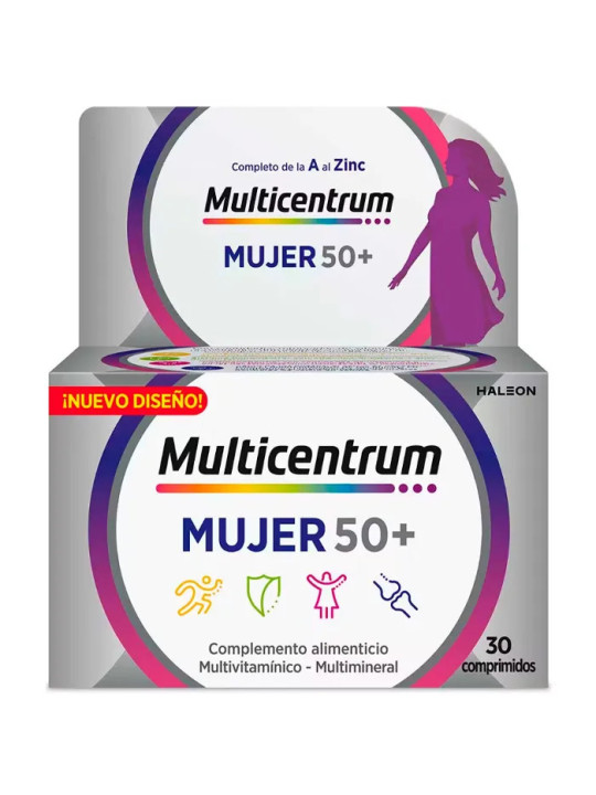 Multicentrum Femme 50+ 30 Comprimés