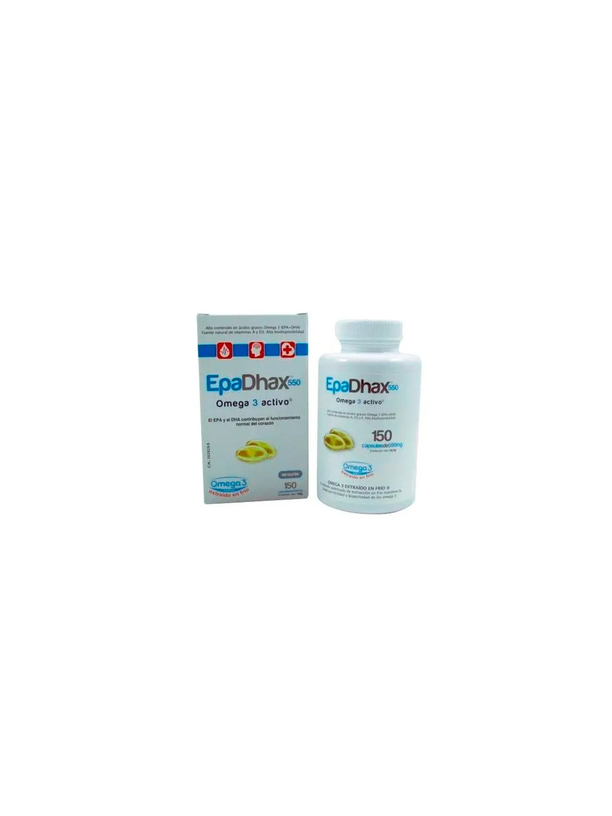 Epadhax Oméga 3 Actif 550mg 150 Capsules