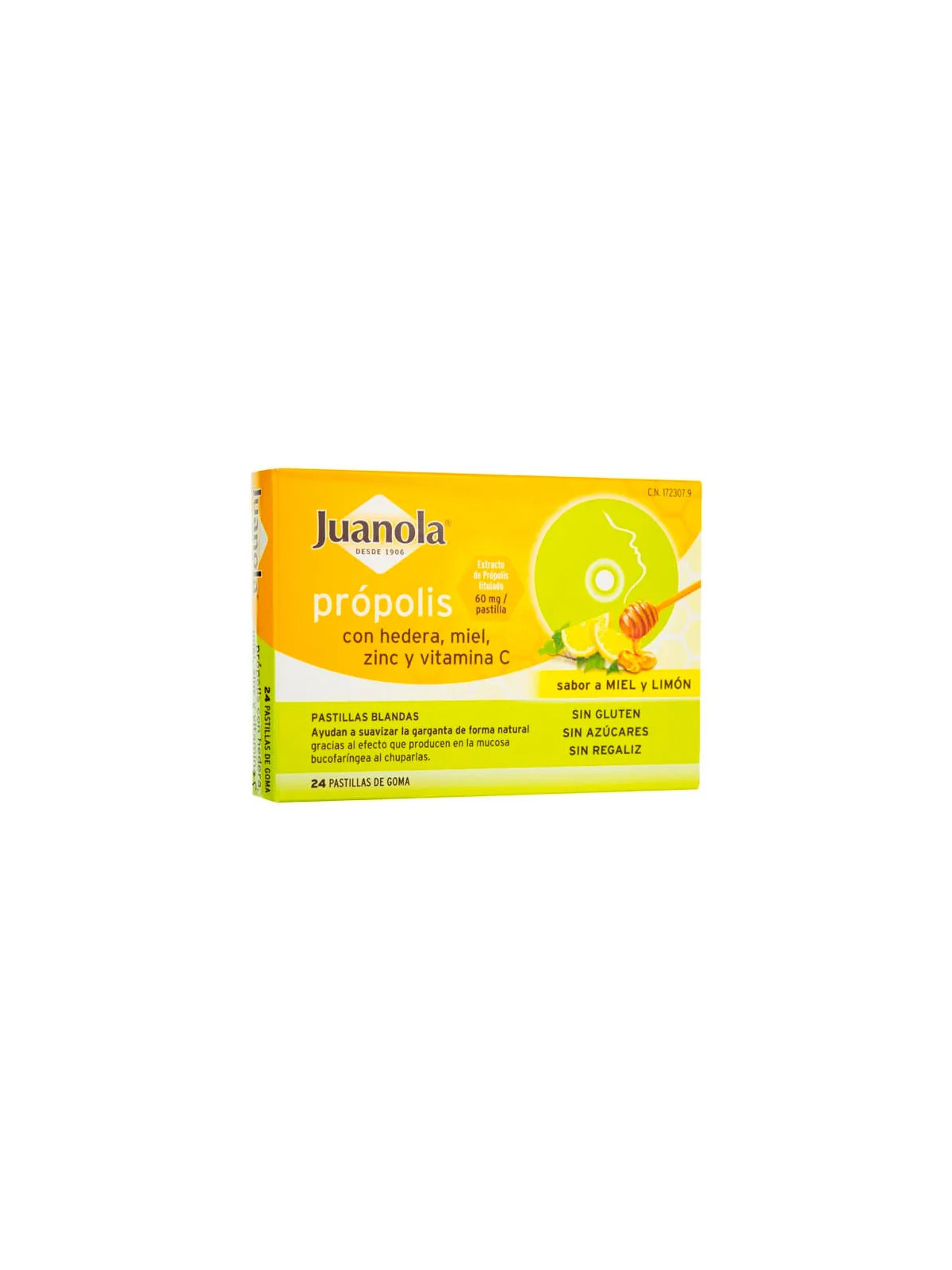 Juanola Hedera Propolis, Miel, Zinc et Vitamine C 24 Pastilles