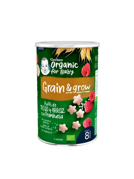 GERBER Snack Organic Céréales et Framboises 35g