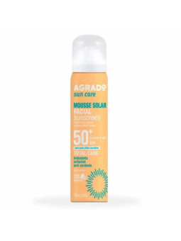 Agrado Mousse Écran Solaire Visage SPF50 75ml