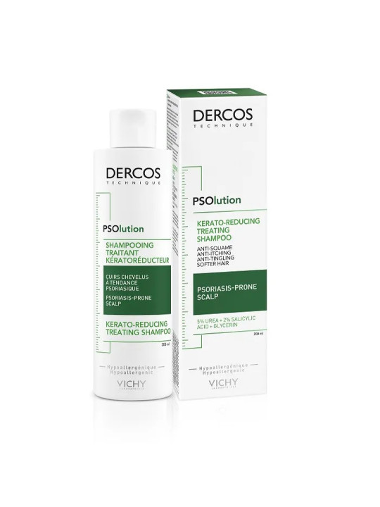 Vichy Dercos PSOlution Shampooing Traitant Kérato-Réducteur 200ml