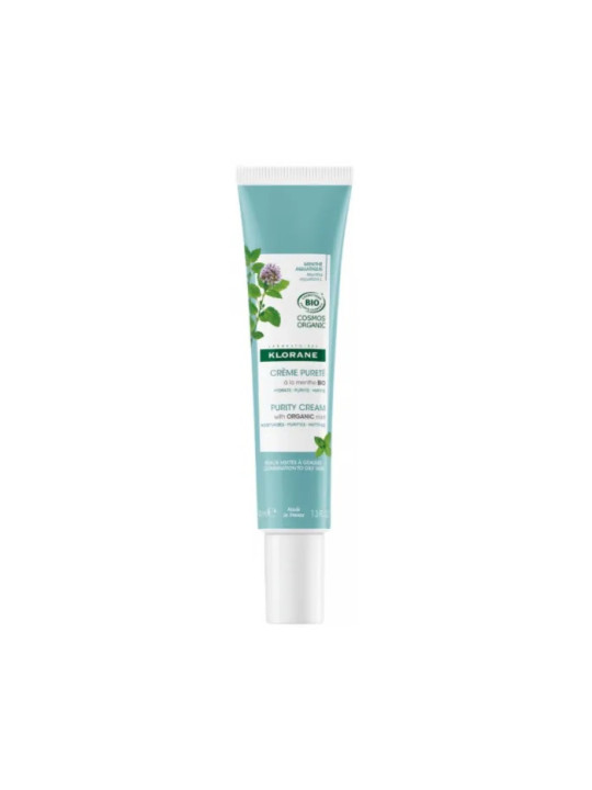 Klorane Crème Purifiante à la Menthe Aquatique Bio 40ml