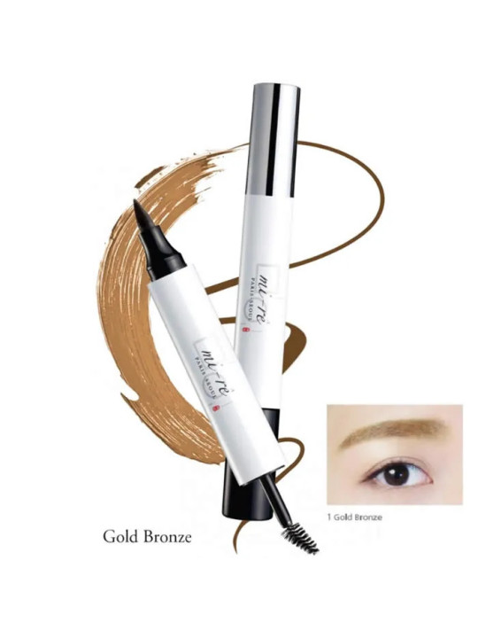 Mi-Rê Brow Plume Perfection Teinture et Mascara Sourcils Gold Bronze