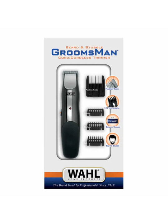 Wahl Groomsman Tondeuse Barbe et Chaume Filaire/Sans Fil