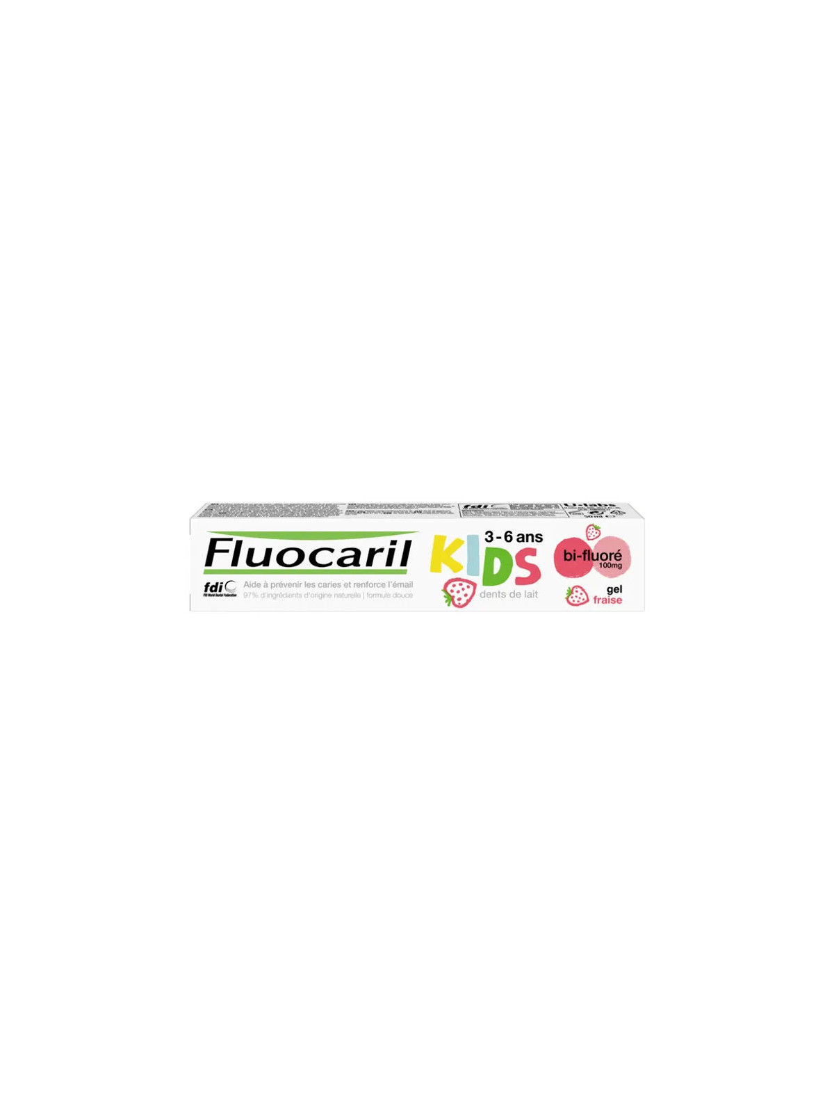 Fluocaril Kids Bi-Fluoré Dents de Lait Goût Fraise 3-6 ans 50ml