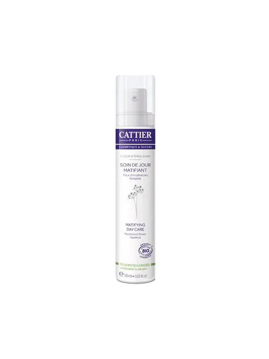Cattier Crème Matifiante Jour Peaux Mixtes à Grasses 50ml