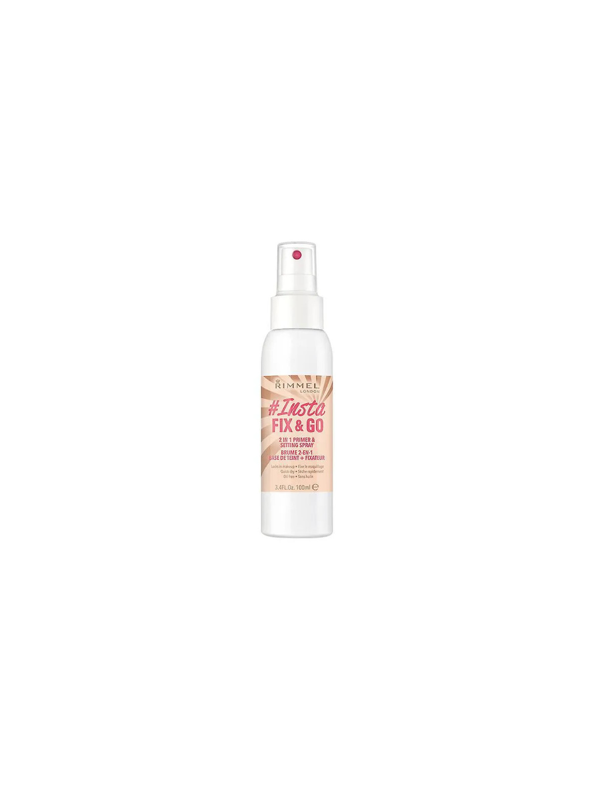 Rimmel London Lasting Finish Fix & Go 2-en-1 Primer et Spray Fixateur 100ml