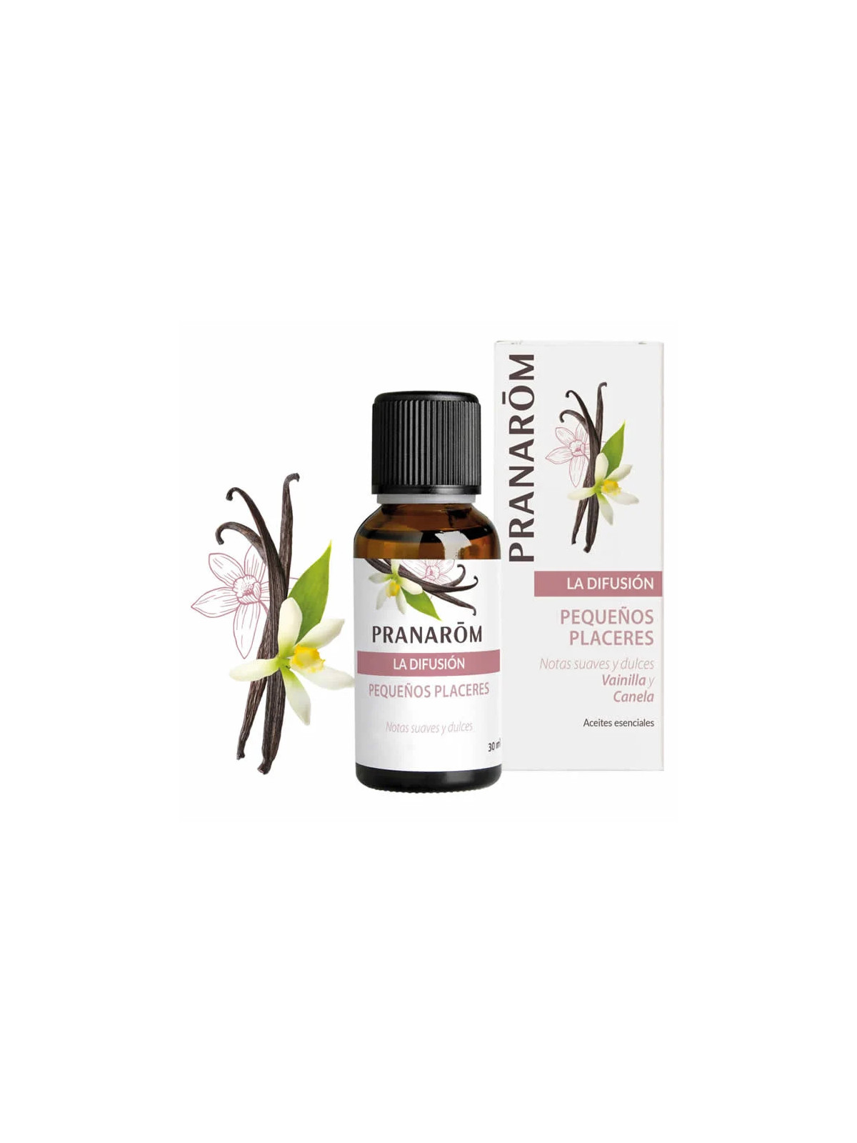 Pranarôm Mélange Diffusion Bio Vanille & Cannelle Huiles Essentielles 30ml