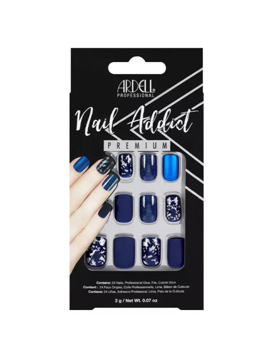 Ardell Nail Addict Matte Blue Faux Ongles