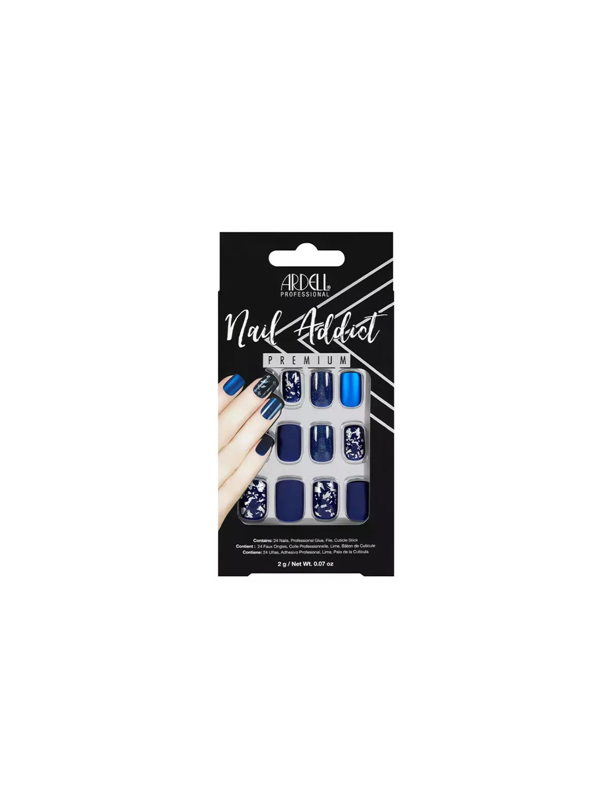 Ardell Nail Addict Matte Blue Faux Ongles