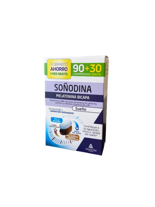 Angelini Soñodine Mélatonine Bicouche 90+30 Comprimés