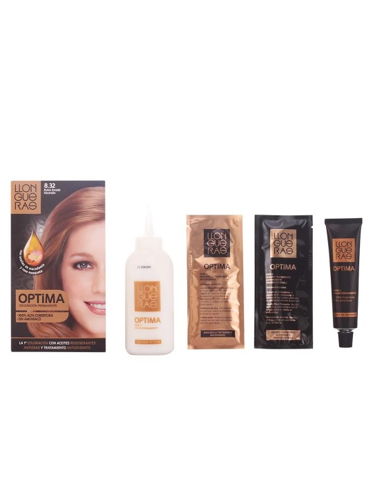 Llongueras Optima Coloration Permanente Sans Ammoniaque 8.32 Blond Doré Naturel