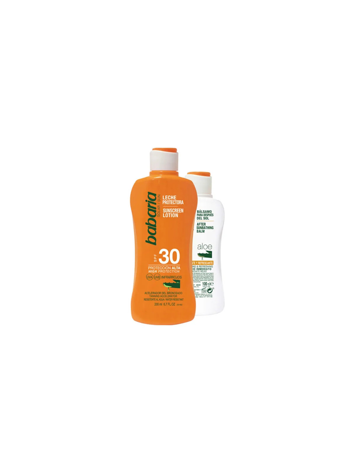 Babaria Sun Lotion Solaire SPF30 200ml Coffret 2 Produits