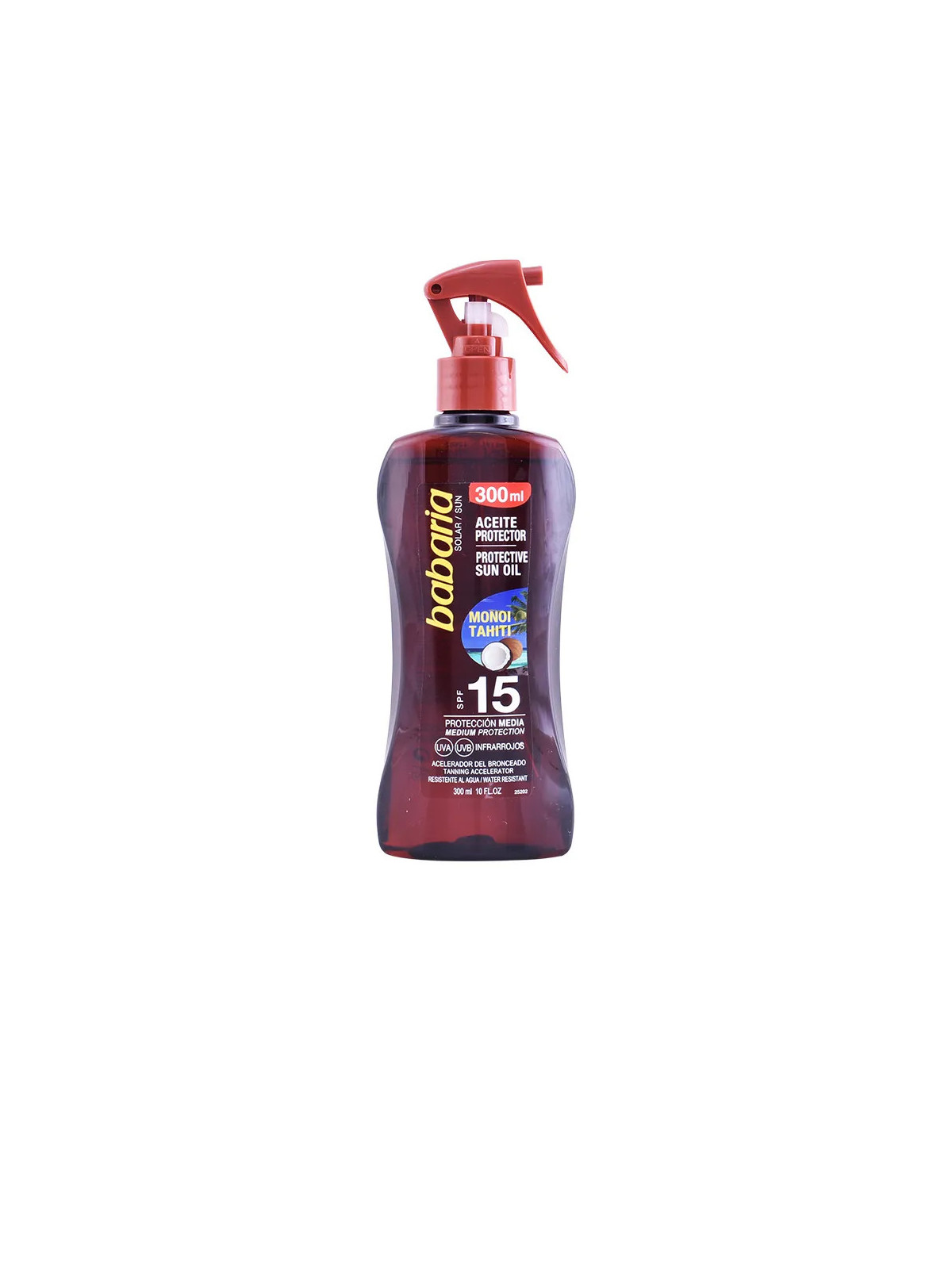 Babaria Huile Protectrice SPF15 Monoï de Tahiti 300ml