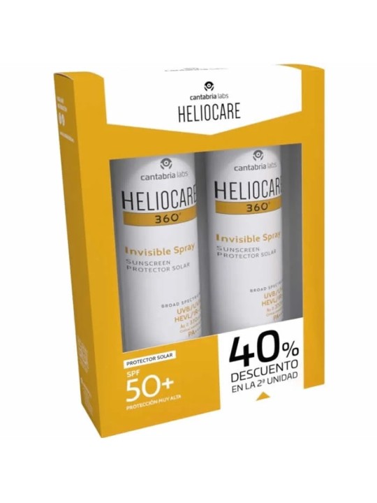 Heliocare 360 Invisible Spray Spf50+ 2x200ml