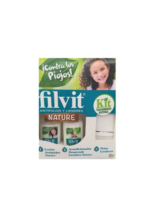 Filvit Nature Anti-Poux Lotion 125ml Coffret 2 Produits