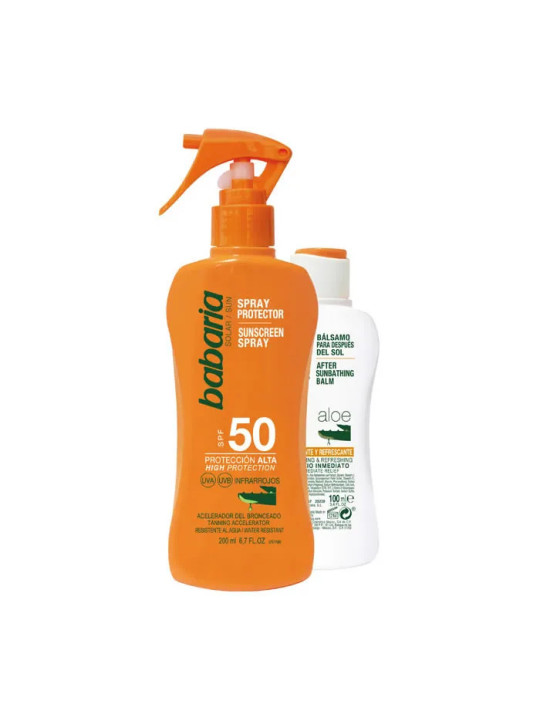 Babaria Protecteur Solaire Vaporisateur SPF50 200ml Coffret 2 Produits