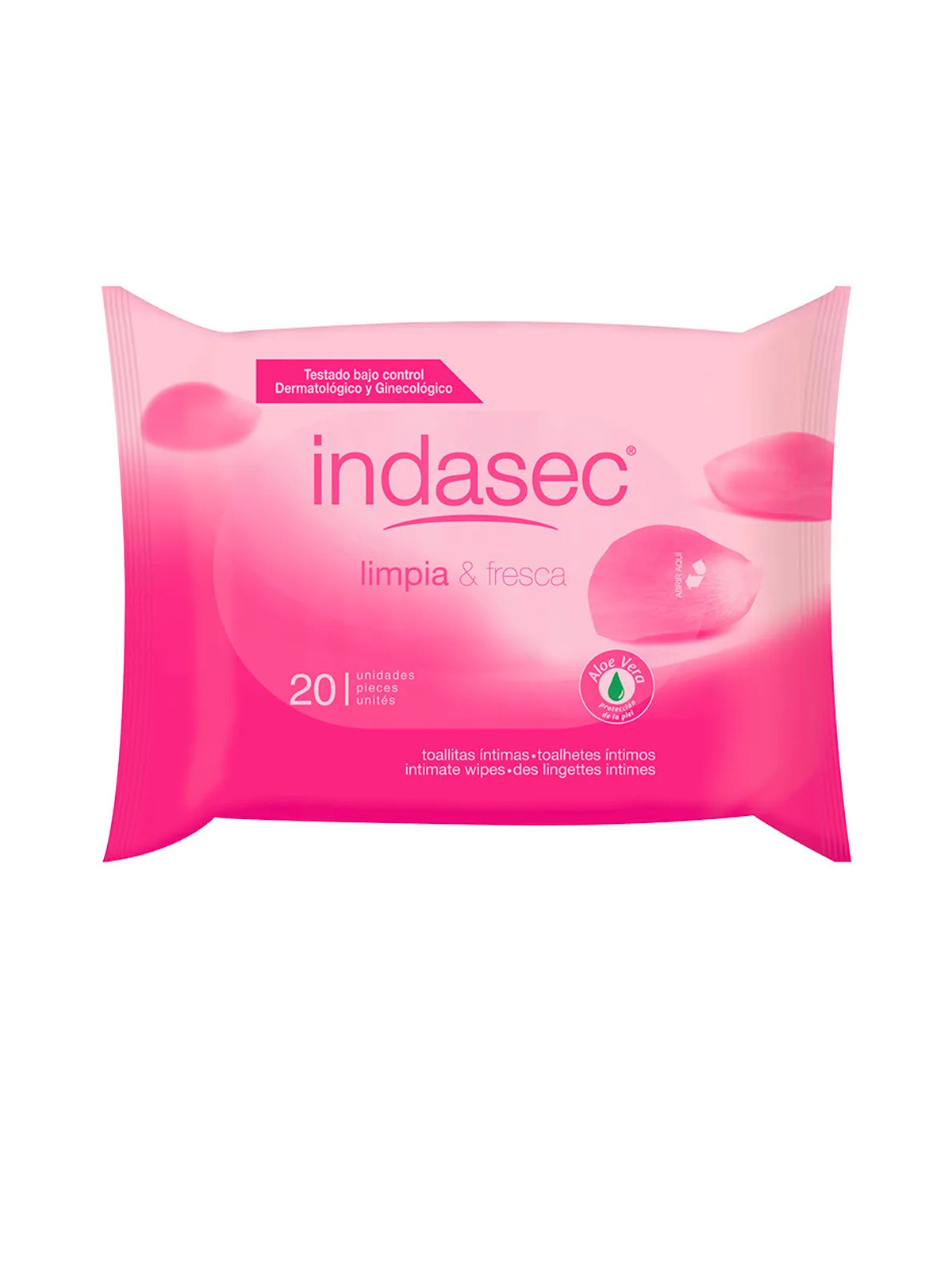 Indasec Clean And Fresh Lingettes Intimes 20 Unités
