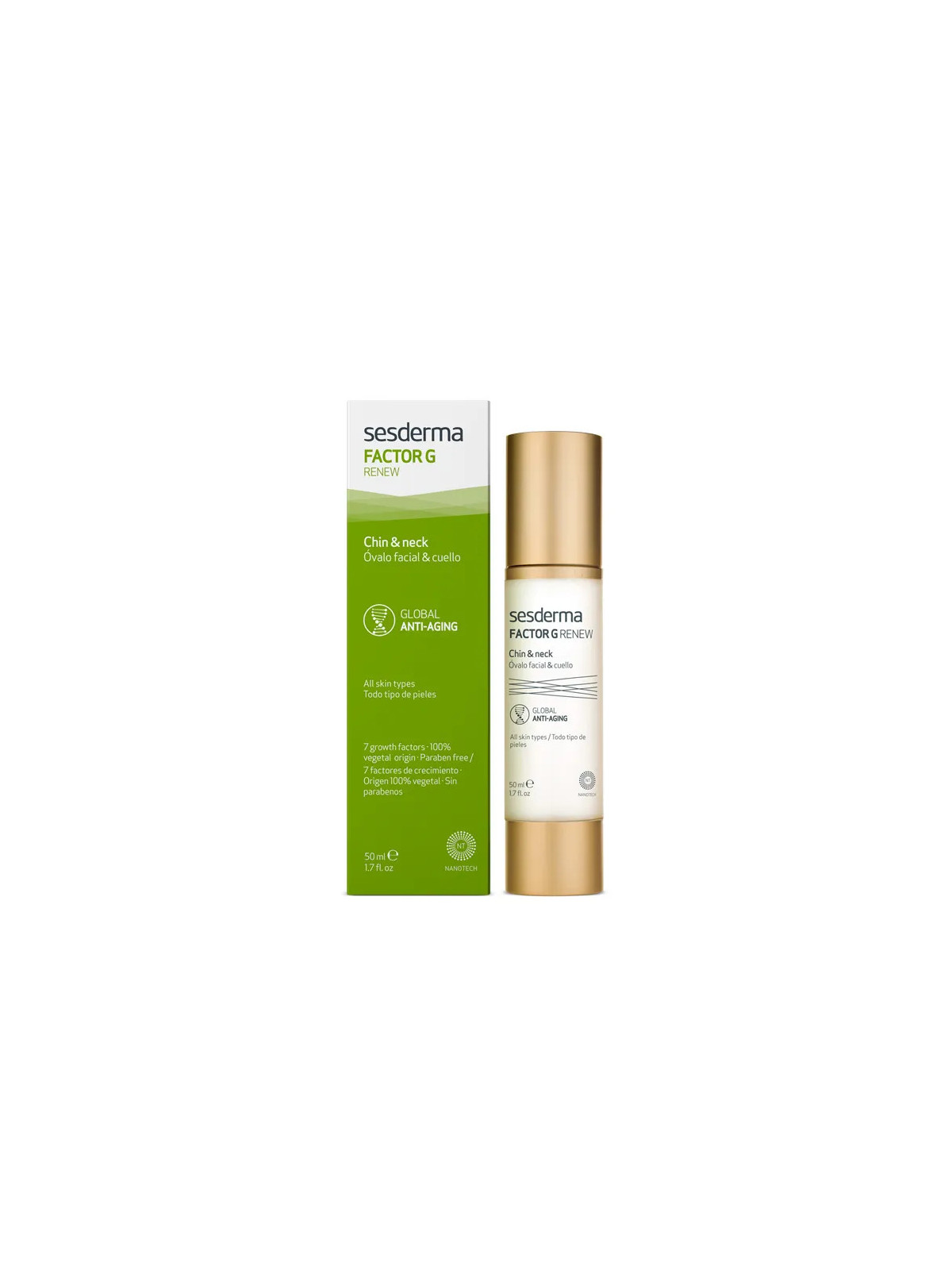 Sesderma Factor G Renew Ovale du Visage et Cou 50ml