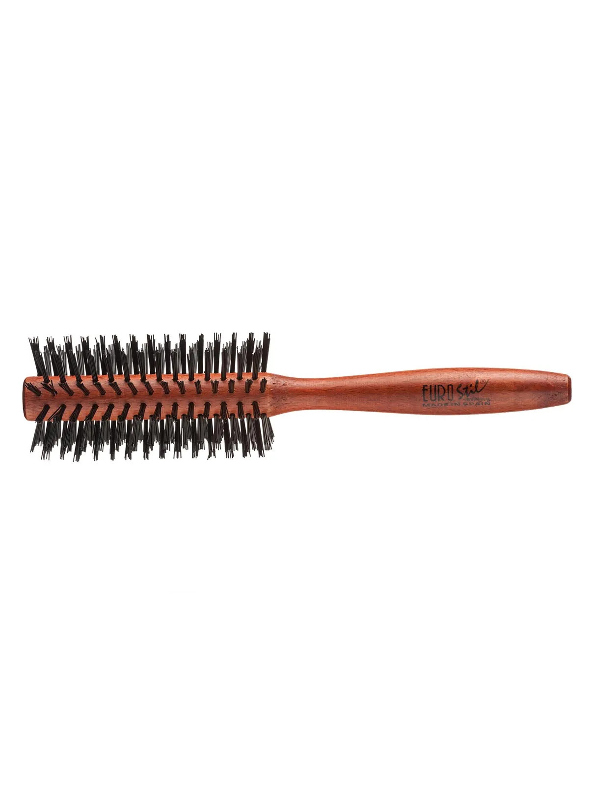 Eurostil Brosse Ronde Bois Nylon 1 unité