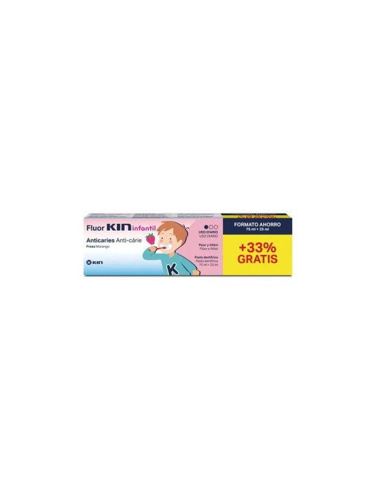 Fluor-Kin Dentifrice Enfants Fraise 100ml