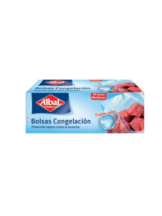 Albal Sacs Congélation Triple Épaisseur Medium 40 Unités