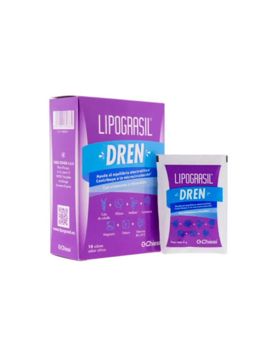Lipograsil Draineur Saveur Agrumes 14 Sachets
