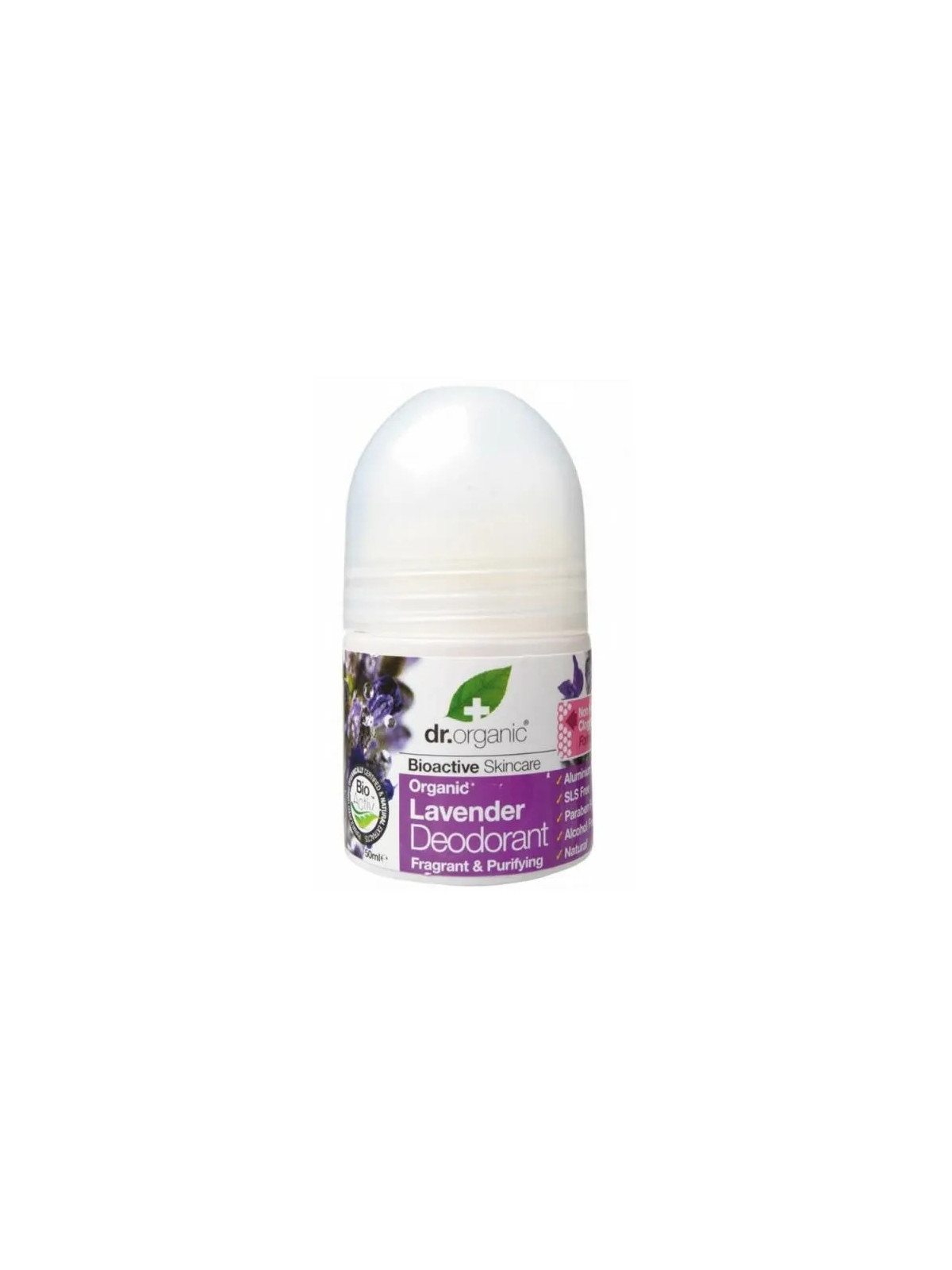 Dr. Organic Lavande Déodorant Roll-On 50ml