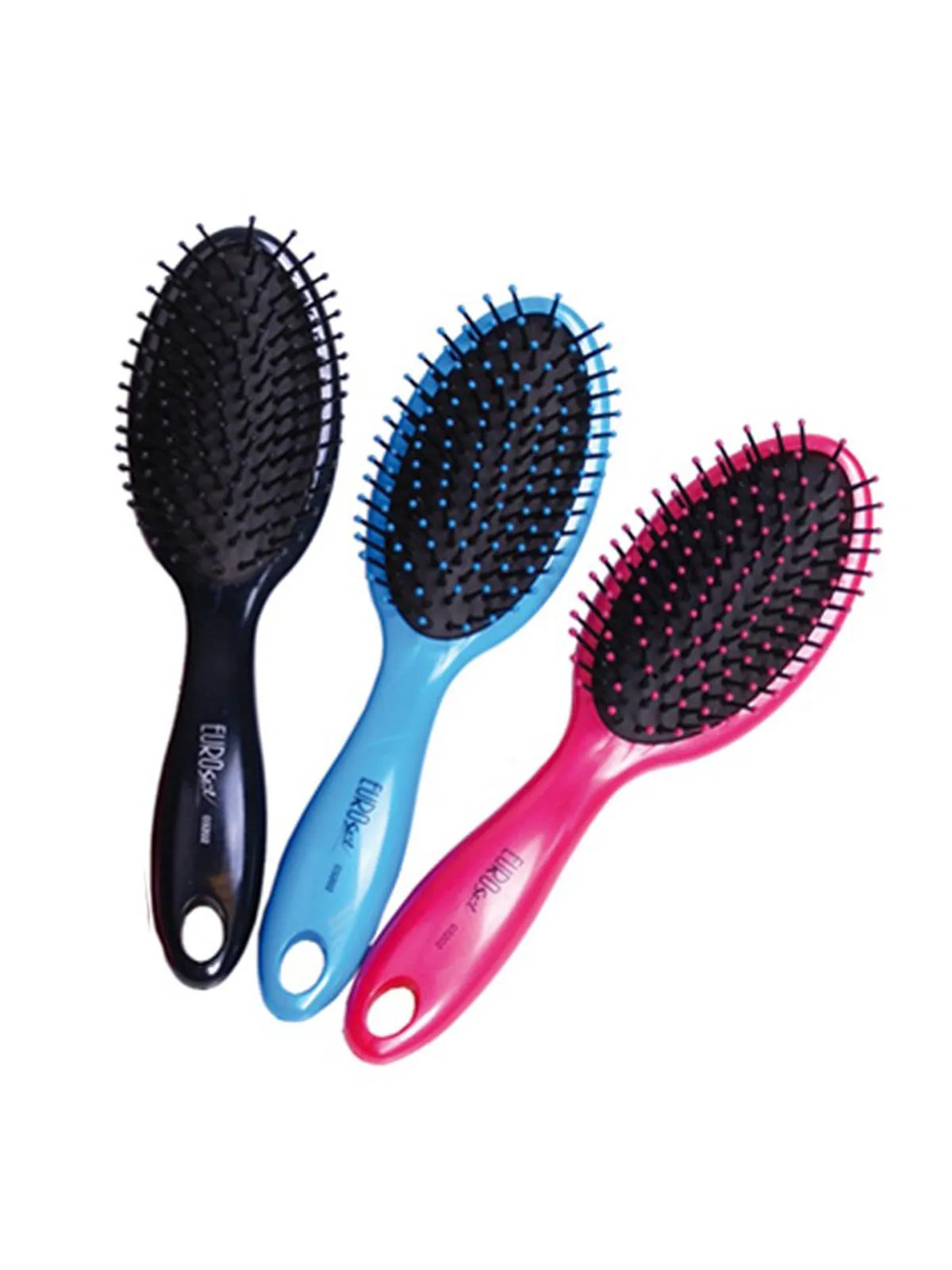 Eurostil Brosse Ronde Pneumatique Picots Plastique Couleurs 1 unité
