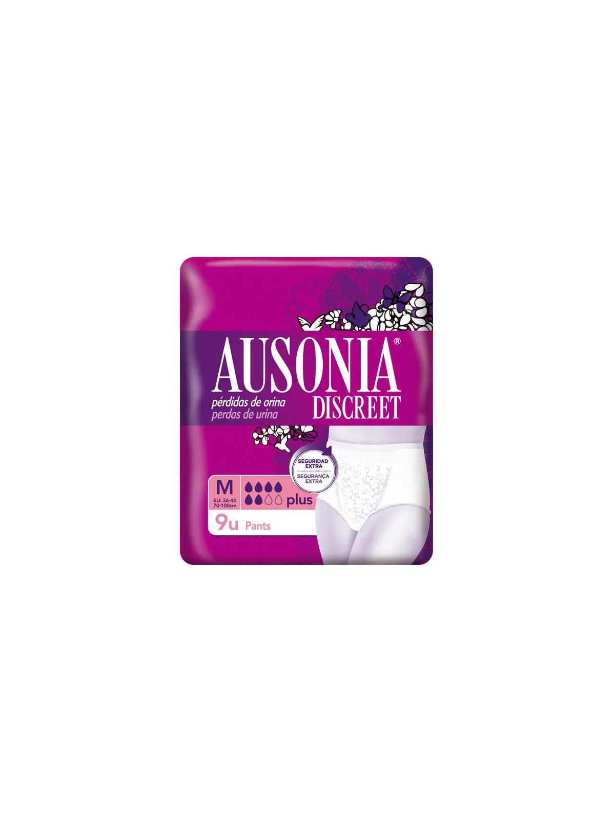 Ausonia Discreet Plus Pants Taille M 9 Unités