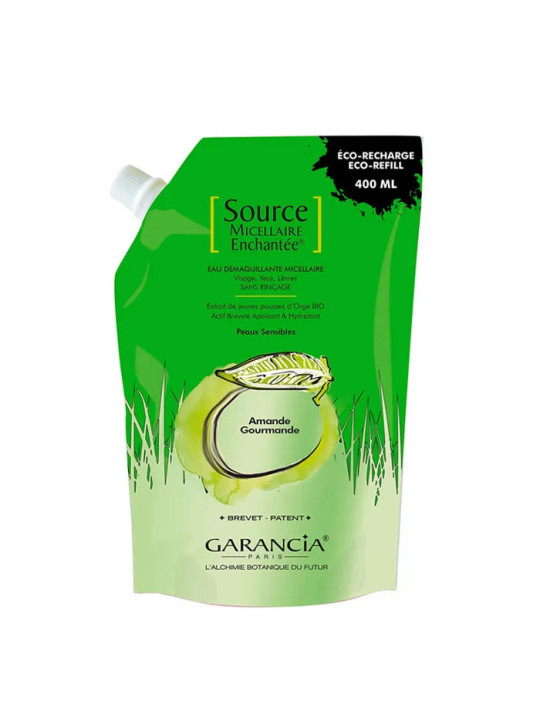 Garancia Source Micellaire Enchantée Démaquillant Éco-Recharge Amande 400ml
