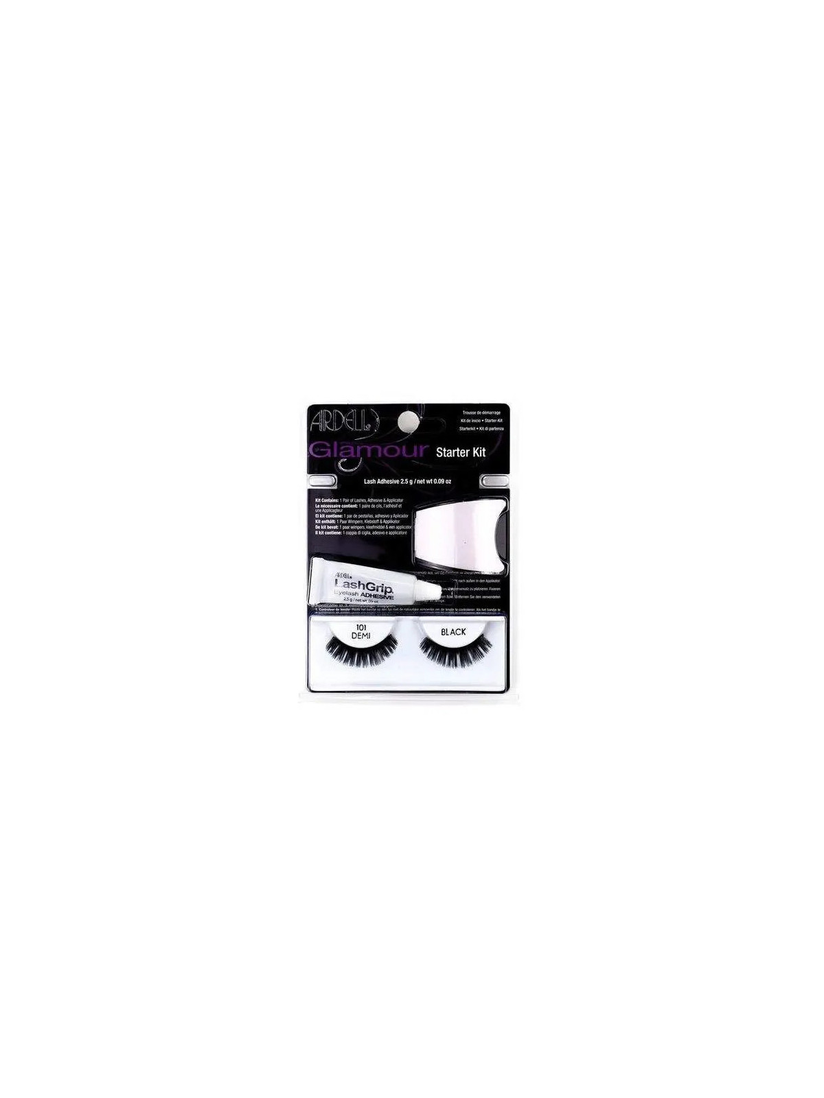 Ardell Glamour Faux Cils 101 Demi Black Coffret 3 Produits