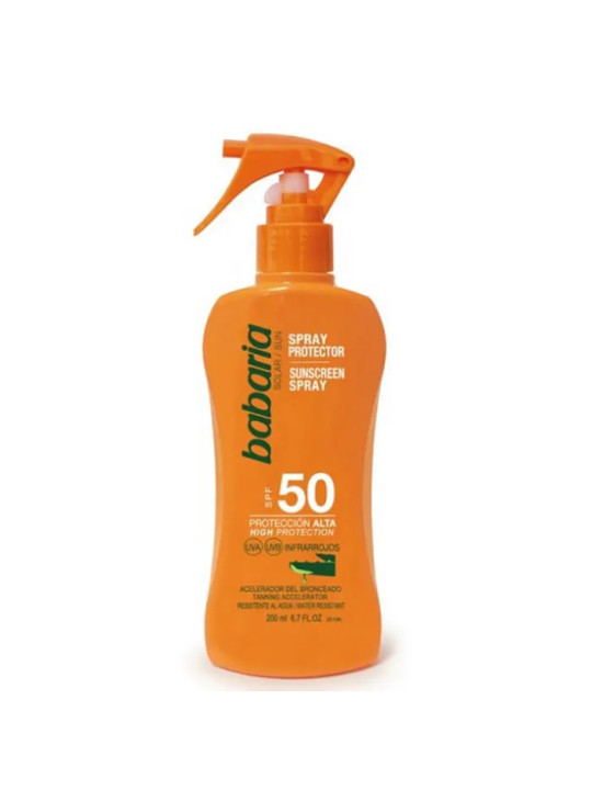Babaria Lait Solaire à l'Aloe Vera SPF50 200ml
