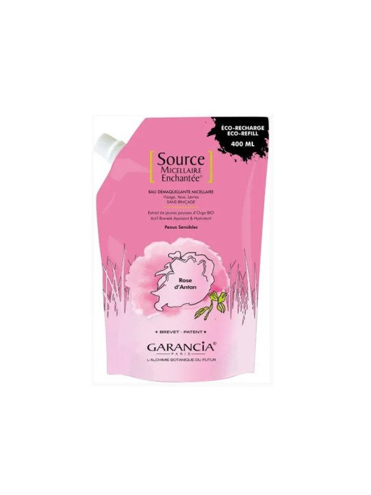 Garancia Source Micellaire Enchantée Démaquillant Éco-Recharge Rose d'Antan 400ml