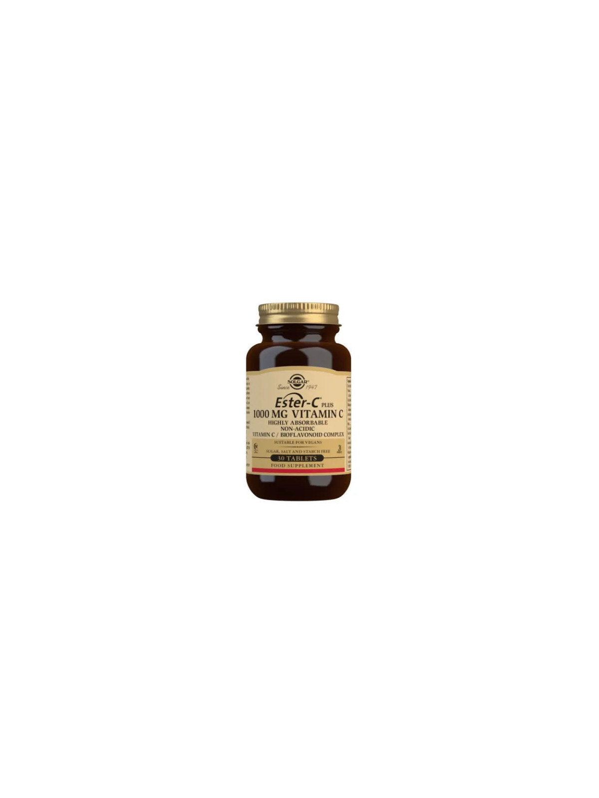Solgar Ester-C Plus 1000 mg Vitamine C Comprimés - Boîte de 30