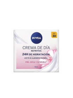 Nivea Crème de Jour Nourrissante 24h Hydratation Peaux Sèches et Sensibles 50ml
