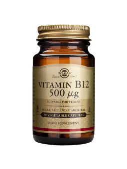 Solgar Vitamine B12 500mcg Cyanocobalamine 50 Gélules