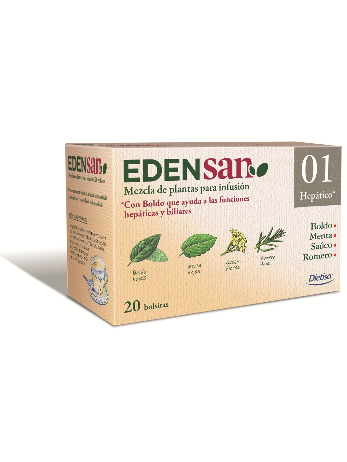 Dietisa Edensan 01 Hépatique 20 Sachets