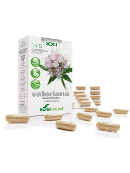 Soria Natural 34-S Valériane 600 mg 30 Capsules à Libération Prolongée