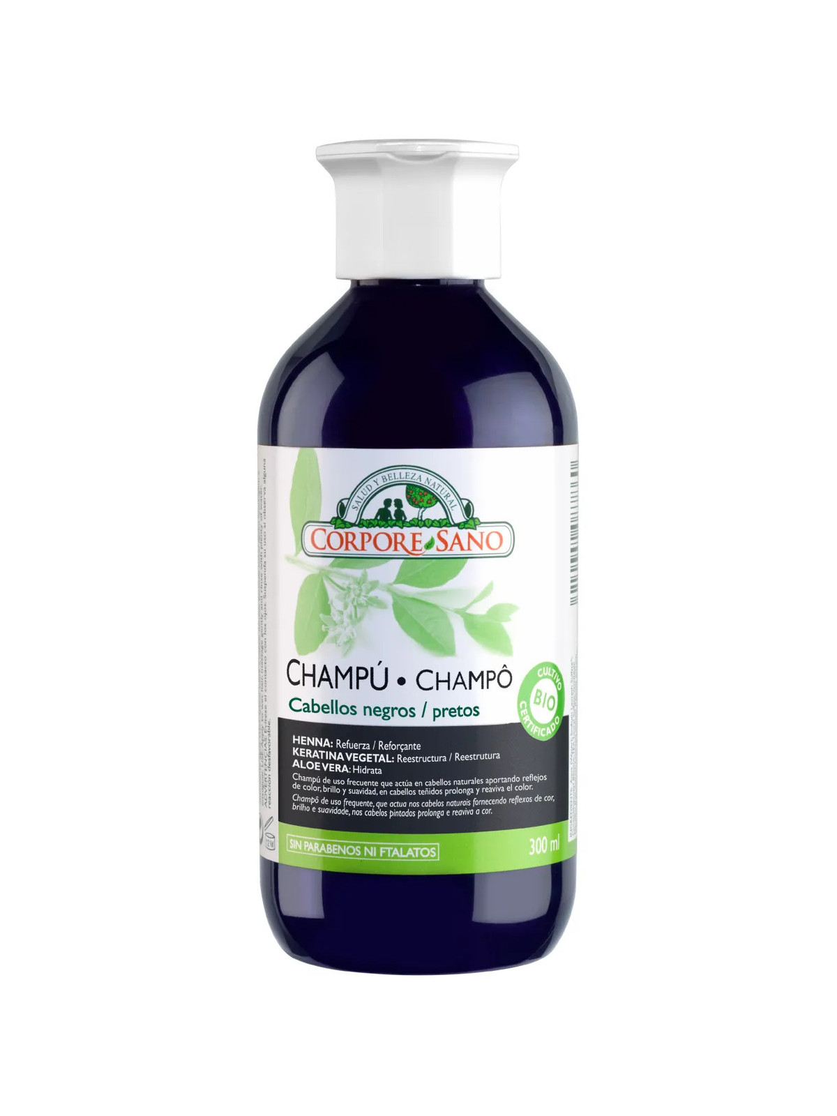 Corpore Shampooing Henné Cheveux Noirs 300ml Bio